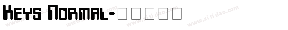 Keys Normal字体转换